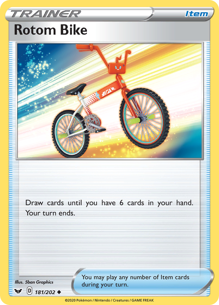 Rotom Bike (181/202) [Sword & Shield: Base Set] | Good Games Adelaide SA