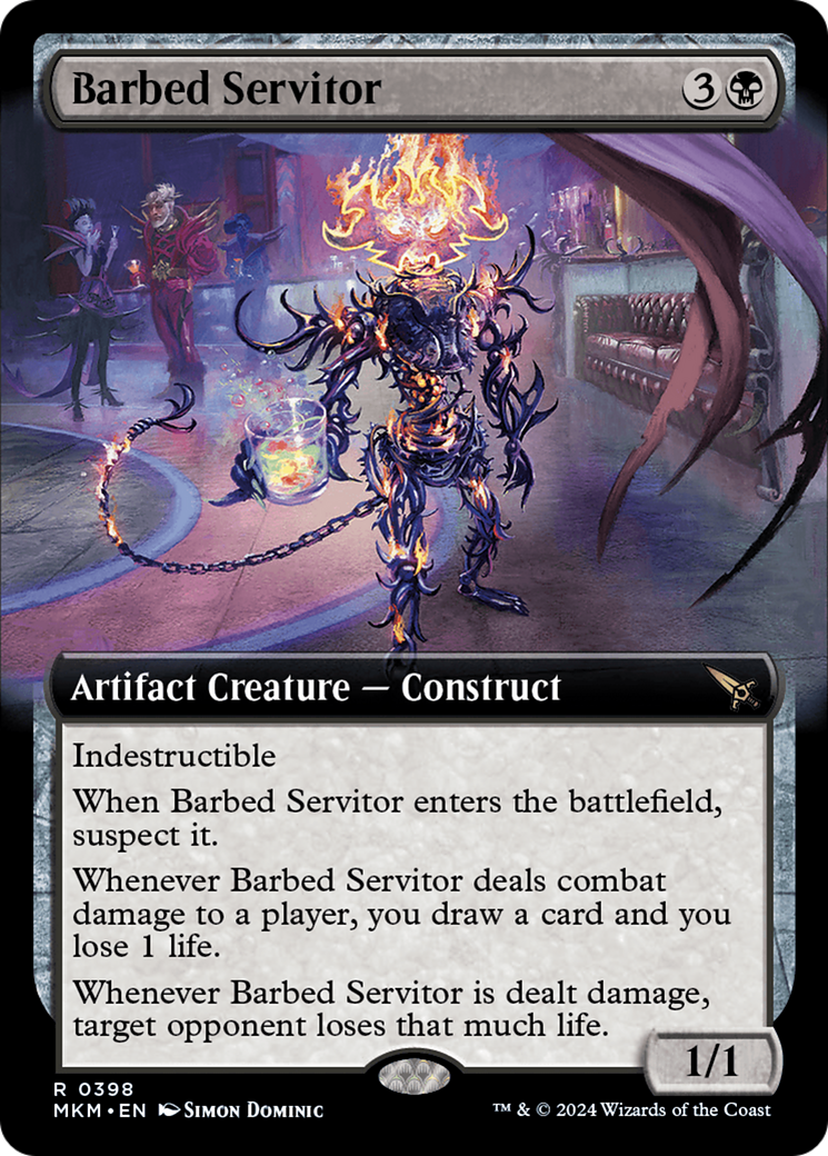 Barbed Servitor (Extended Art) [Murders at Karlov Manor] | Good Games Adelaide SA