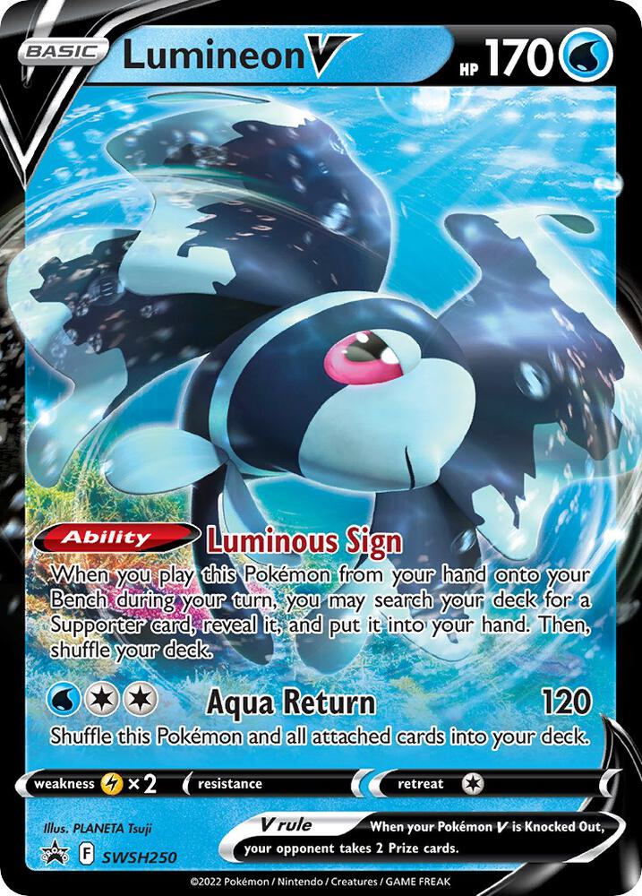 Lumineon V SWSH250 (SWSH: Sword & Shield Promo Cards)  - Holofoil | Good Games Adelaide SA