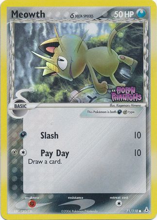 Meowth (71/110) (Delta Species) (Stamped) [EX: Holon Phantoms] | Good Games Adelaide SA