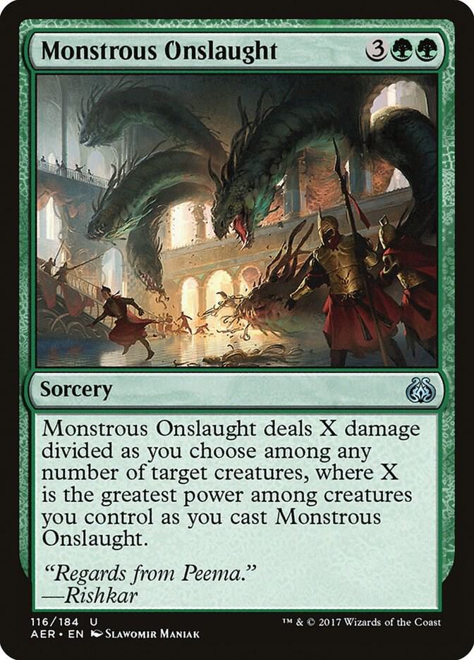 Monstrous Onslaught 116 (Aether Revolt)  - Foil | Good Games Adelaide SA