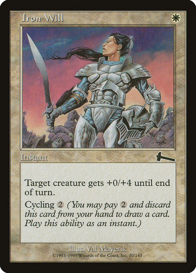 Iron Will 10 (Urza's Legacy)  - Foil | Good Games Adelaide SA