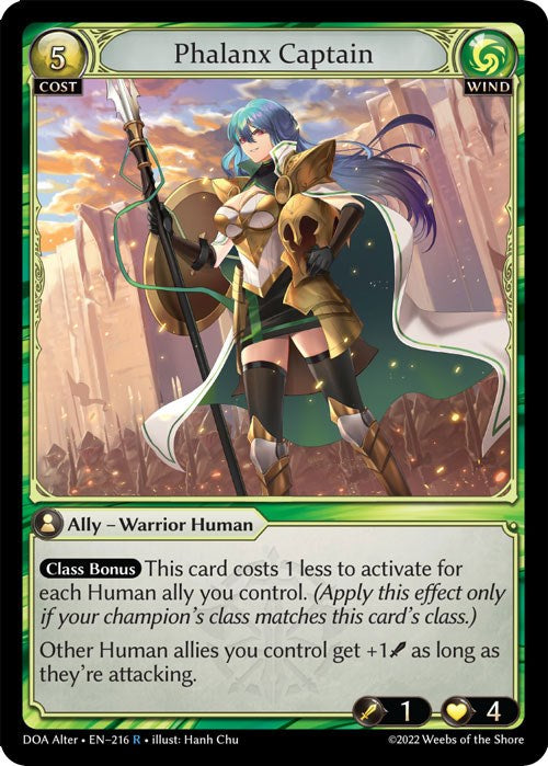 Phalanx Captain (216) [Dawn of Ashes: Alter Edition] | Good Games Adelaide SA