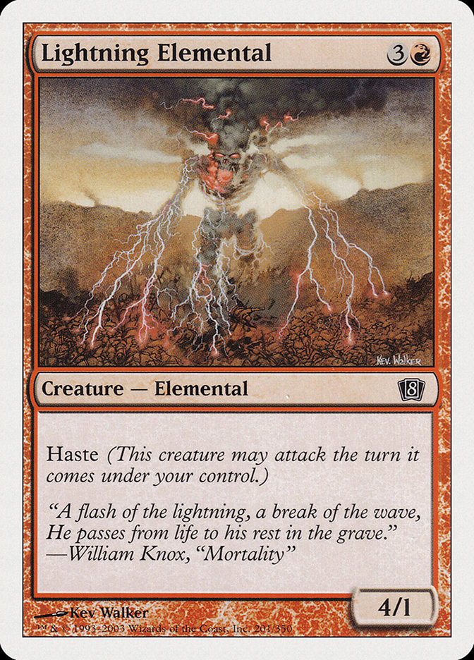 Lightning Elemental [Eighth Edition] | Good Games Adelaide SA