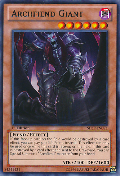 Archfiend Giant [SHSP-EN083] Rare | Good Games Adelaide SA