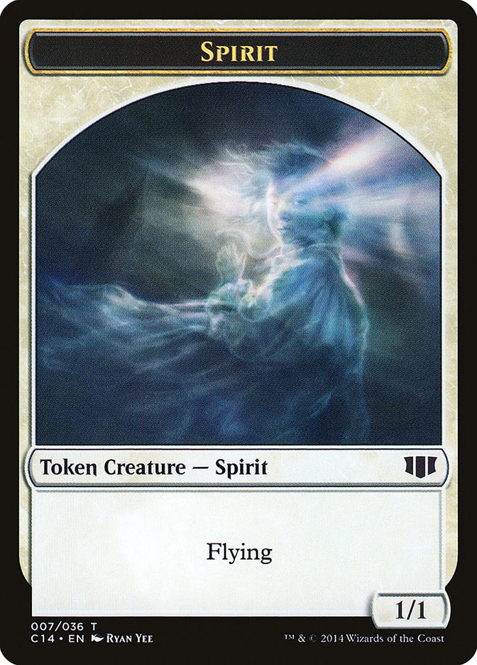 Soldier // Spirit Double-sided Token [Commander 2014 Tokens] | Good Games Adelaide SA