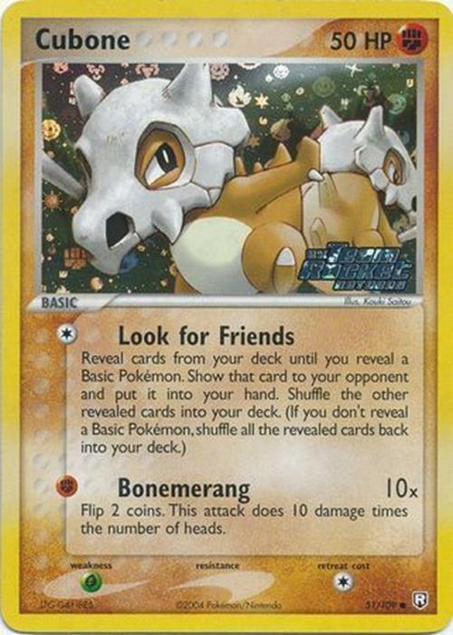 Cubone (51/109) (Stamped) [EX: Team Rocket Returns] | Good Games Adelaide SA