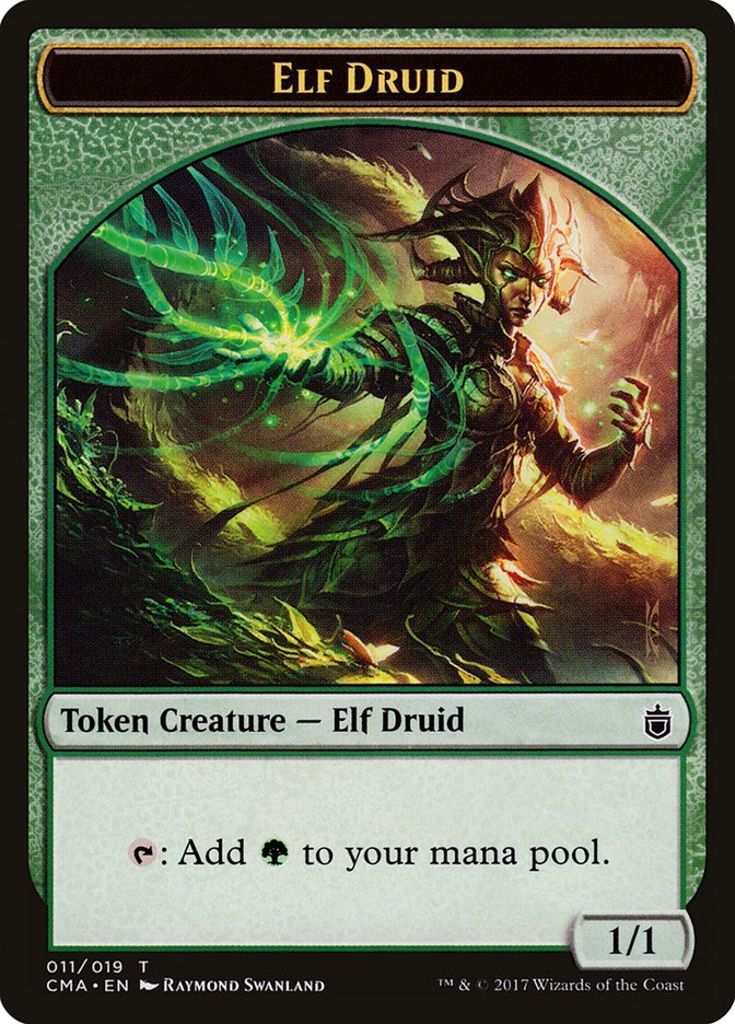 Elf Druid Token (011) [Commander Anthology Tokens] | Good Games Adelaide SA