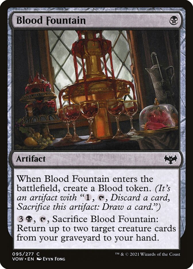 Blood Fountain 95 (Innistrad: Crimson Vow)  - Foil | Good Games Adelaide SA