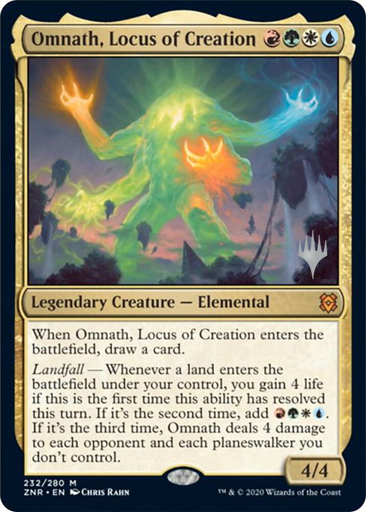 Omnath Locus of Creation 232 (Promo Pack: Zendikar Rising)  | Good Games Adelaide SA