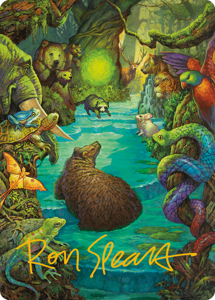 Primal Prayers Art Card (Gold-Stamped Signature) [Modern Horizons 3 Art Series] | Good Games Adelaide SA