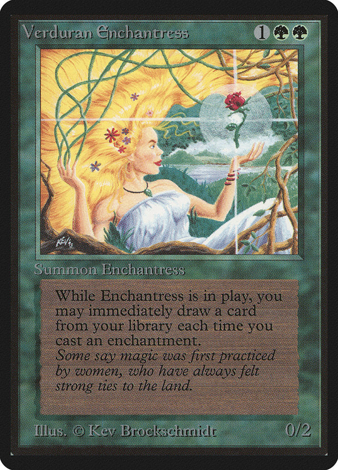 Verduran Enchantress [Limited Edition Beta] | Good Games Adelaide SA