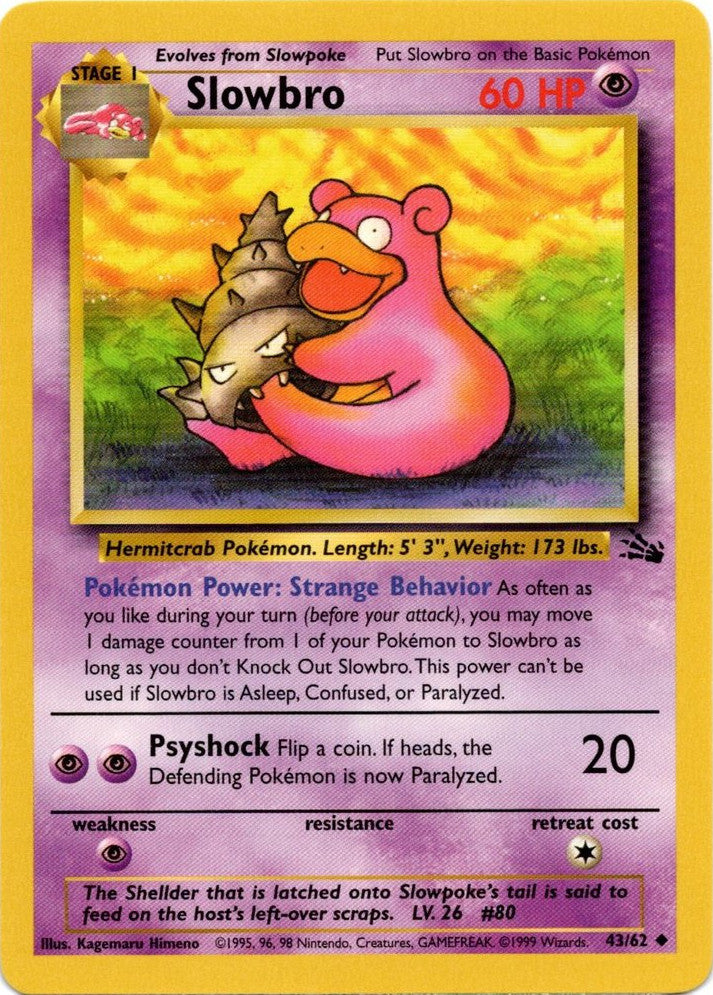 Slowbro (43/62) [Fossil Unlimited] | Good Games Adelaide SA