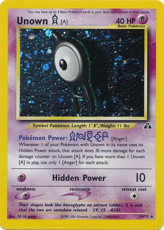 Unown [A] (14/75) [Neo Discovery Unlimited] | Good Games Adelaide SA