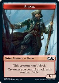 Pirate // Weird Double-sided Token [Core Set 2021 Tokens] | Good Games Adelaide SA