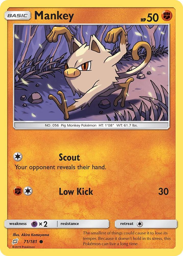 Mankey 71/181 (SM - Team Up)  | Good Games Adelaide SA