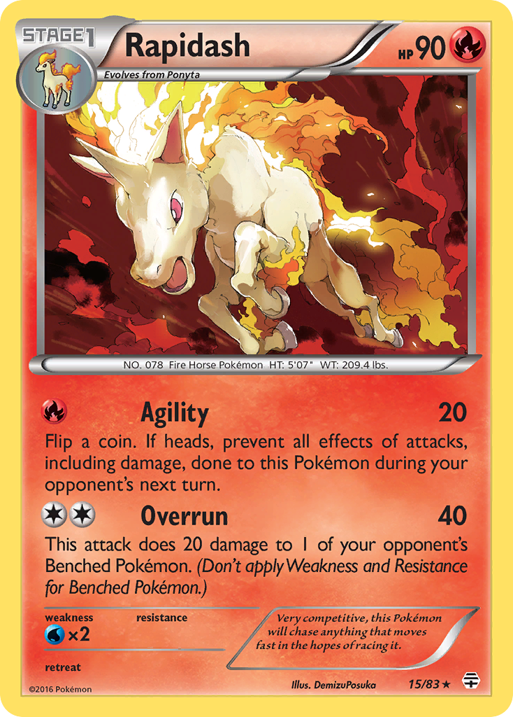 Rapidash (15/83) [XY: Generations] | Good Games Adelaide SA
