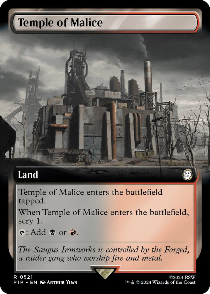 Temple of Malice 521 (Universes Beyond: Fallout)  - Foil | Good Games Adelaide SA