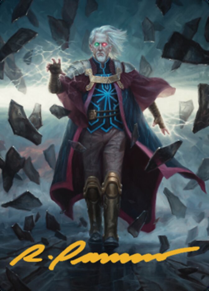 Urza, Planeswalker Art Card (Gold-Stamped Signature) [The Brothers' War Art Series] | Good Games Adelaide SA