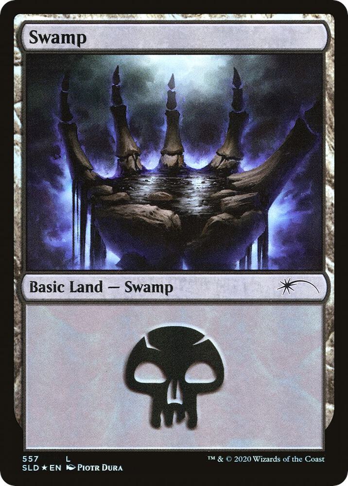 Swamp 557 557 (Secret Lair Drop Series)  - Foil | Good Games Adelaide SA
