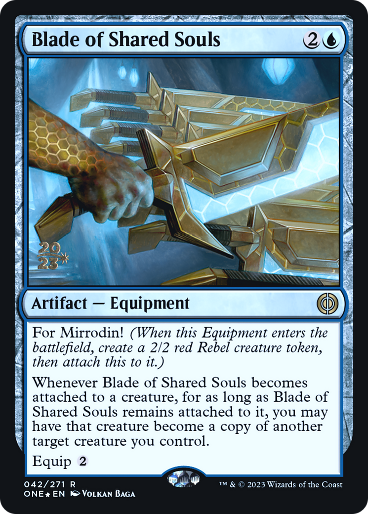 Blade of Shared Souls [Phyrexia: All Will Be One Prerelease Promos] | Good Games Adelaide SA