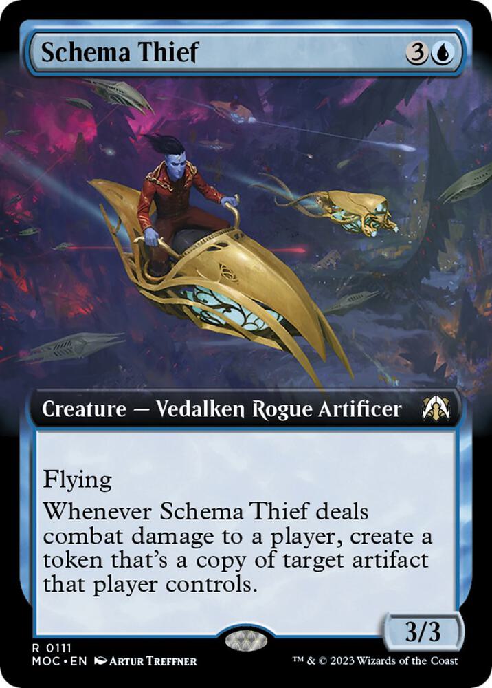 Schema Thief 111 (Commander: March of the Machine)  - Extended Art | Good Games Adelaide SA