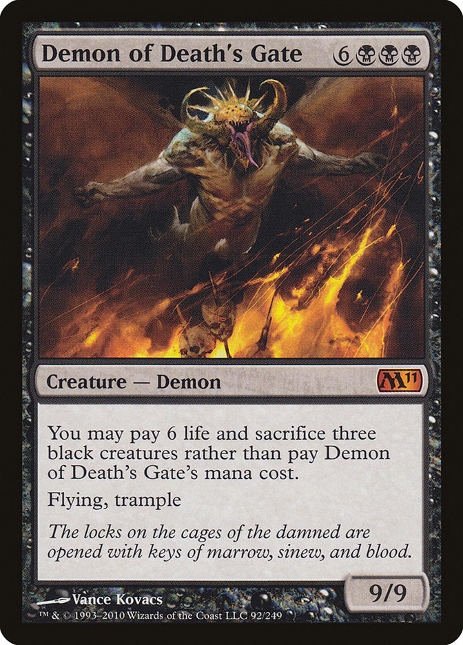 Demon of Death's Gate 92 (Magic 2011 (M11))  - Foil | Good Games Adelaide SA