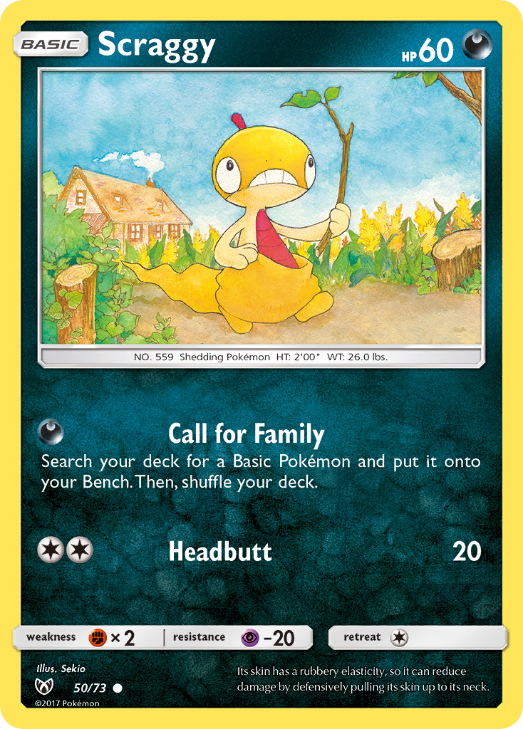 Scraggy (50/73) [Sun & Moon: Shining Legends] | Good Games Adelaide SA