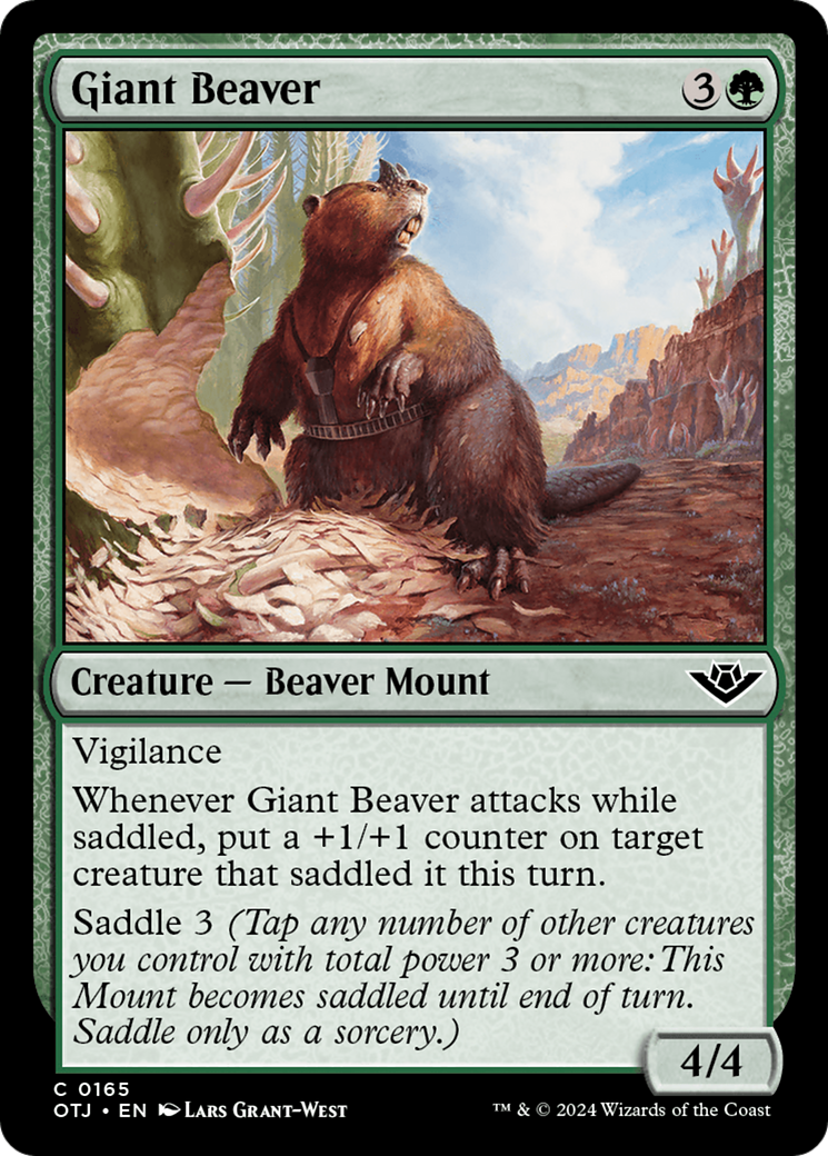 Giant Beaver [Outlaws of Thunder Junction] | Good Games Adelaide SA