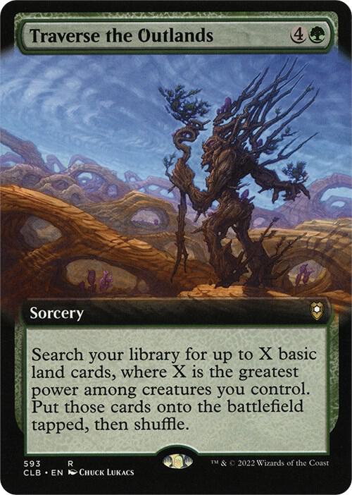Traverse the Outlands Extended Art 593 (Commander Legends: Battle for Baldur's Gate)  - Foil | Good Games Adelaide SA