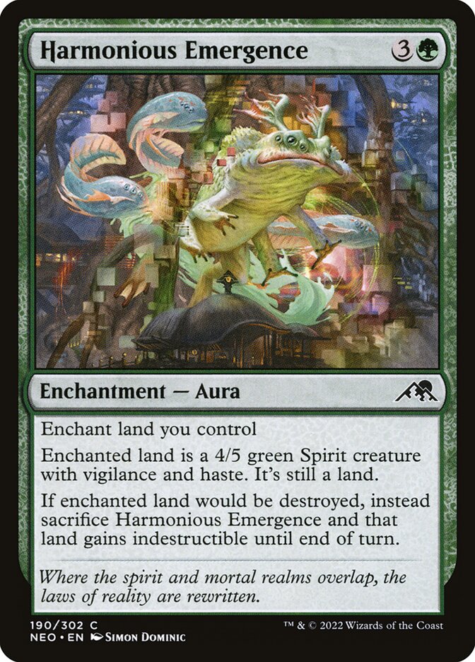 Harmonious Emergence 190 (Kamigawa: Neon Dynasty)  - Foil | Good Games Adelaide SA