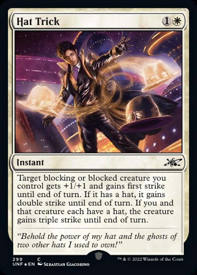 Hat Trick (Galaxy Foil) [Unfinity] | Good Games Adelaide SA