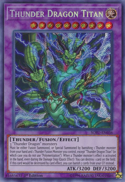 Thunder Dragon Titan [SOFU-EN036] Secret Rare | Good Games Adelaide SA