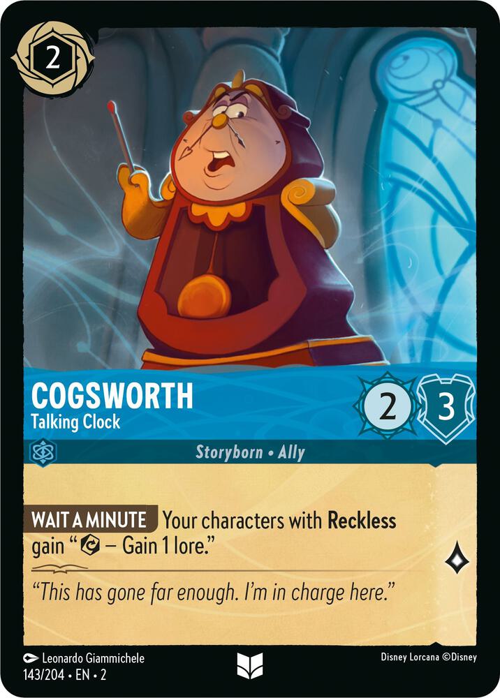 Cogsworth Talking Clock 143/204 (Rise of the Floodborn)  | Good Games Adelaide SA