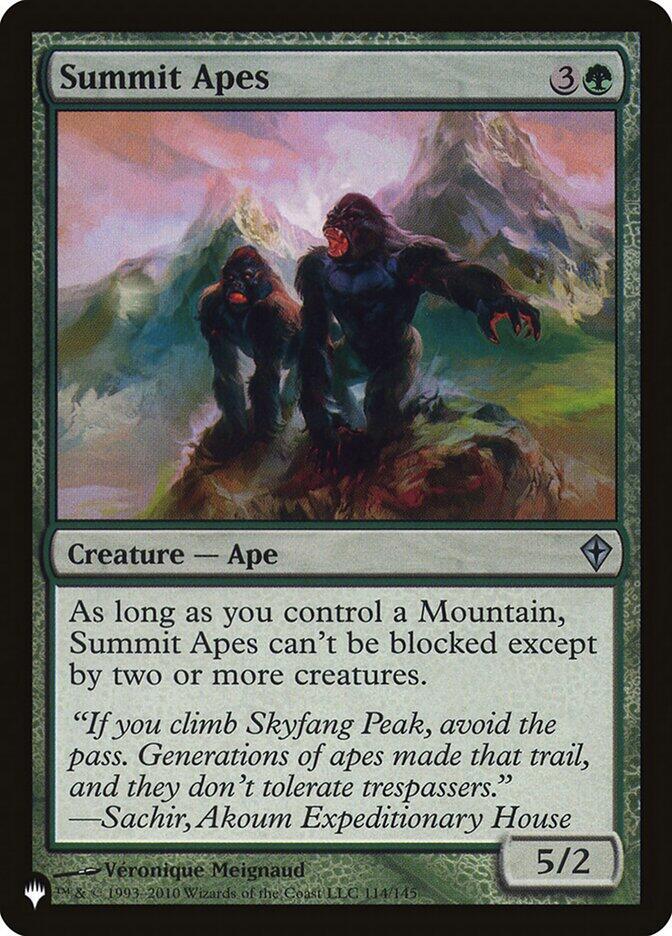 Summit Apes 114/145 (The List Reprints)  | Good Games Adelaide SA