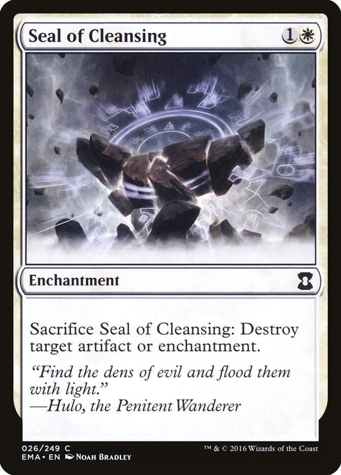 Seal of Cleansing 26 (Eternal Masters)  - Foil | Good Games Adelaide SA