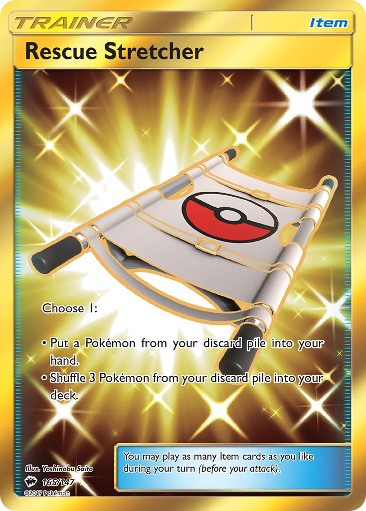 Rescue Stretcher (165/147) [Sun & Moon: Burning Shadows] | Good Games Adelaide SA