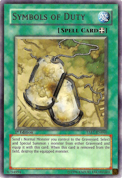 Symbols of Duty [TAEV-EN060] Rare | Good Games Adelaide SA