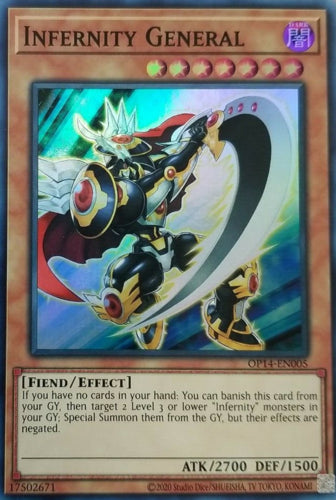 Infernity General [OP14-EN005] Super Rare | Good Games Adelaide SA