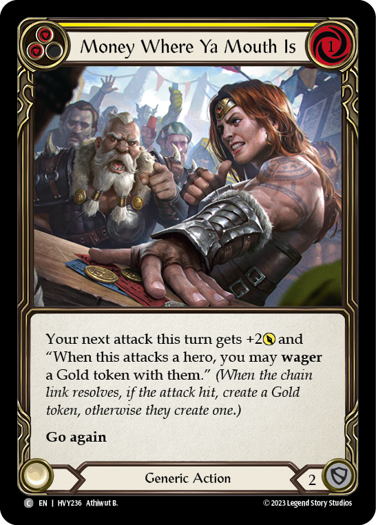 Money Where Ya Mouth Is (Yellow) [HVY236] (Heavy Hitters) | Good Games Adelaide SA