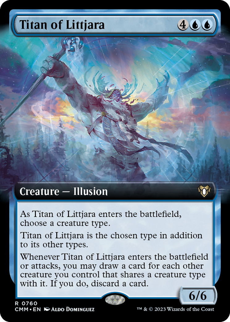 Titan of Littjara (Extended Art) [Commander Masters] | Good Games Adelaide SA