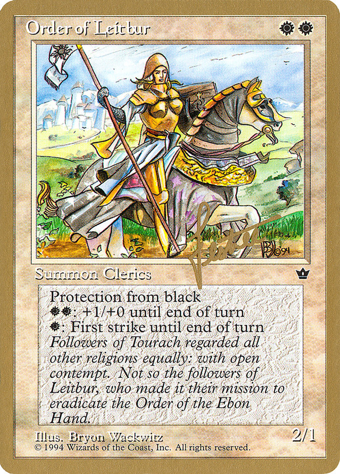 Order of Leitbur (Female) (Bertrand Lestree) [Pro Tour Collector Set] | Good Games Adelaide SA