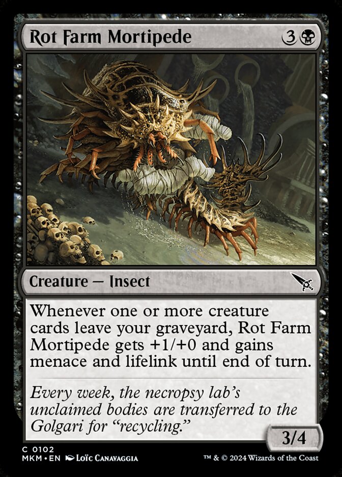 Rot Farm Mortipede 102 (Murders at Karlov Manor)  - Foil | Good Games Adelaide SA