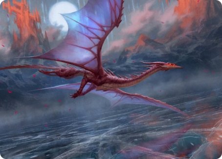 Manaform Hellkite Art Card [Innistrad: Crimson Vow Art Series] | Good Games Adelaide SA