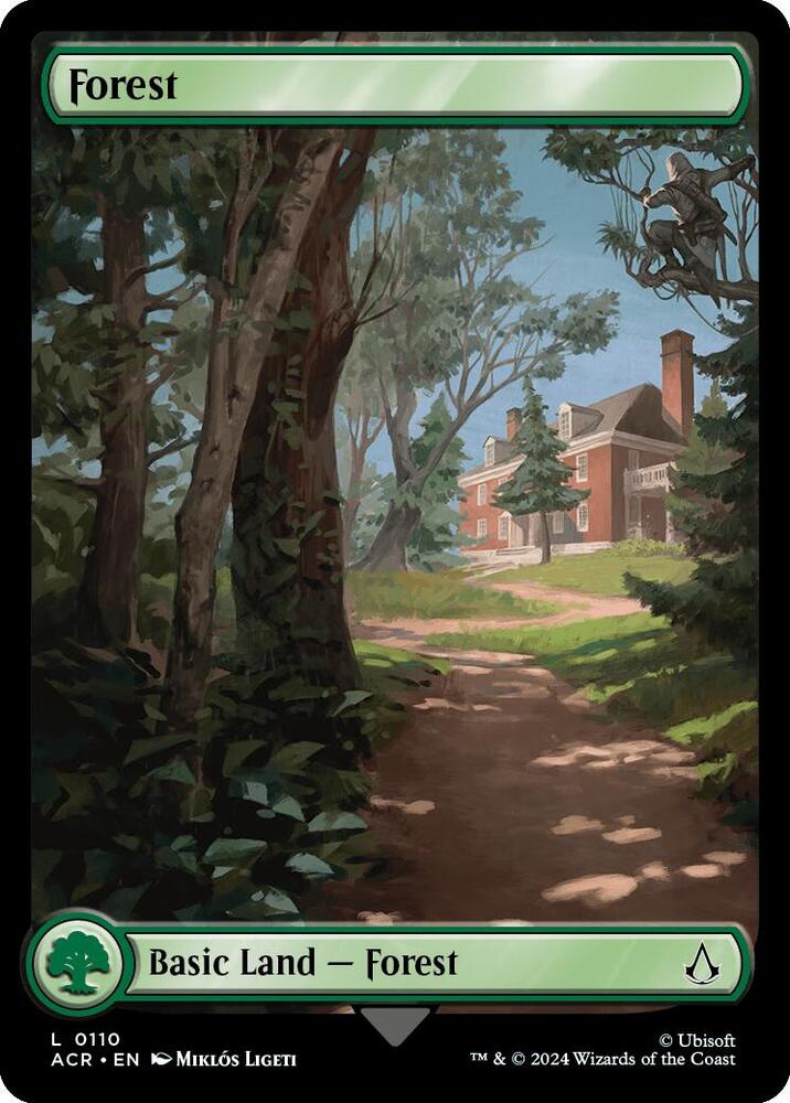 Forest 110 (Universes Beyond: Assassin's Creed)  - Foil | Good Games Adelaide SA