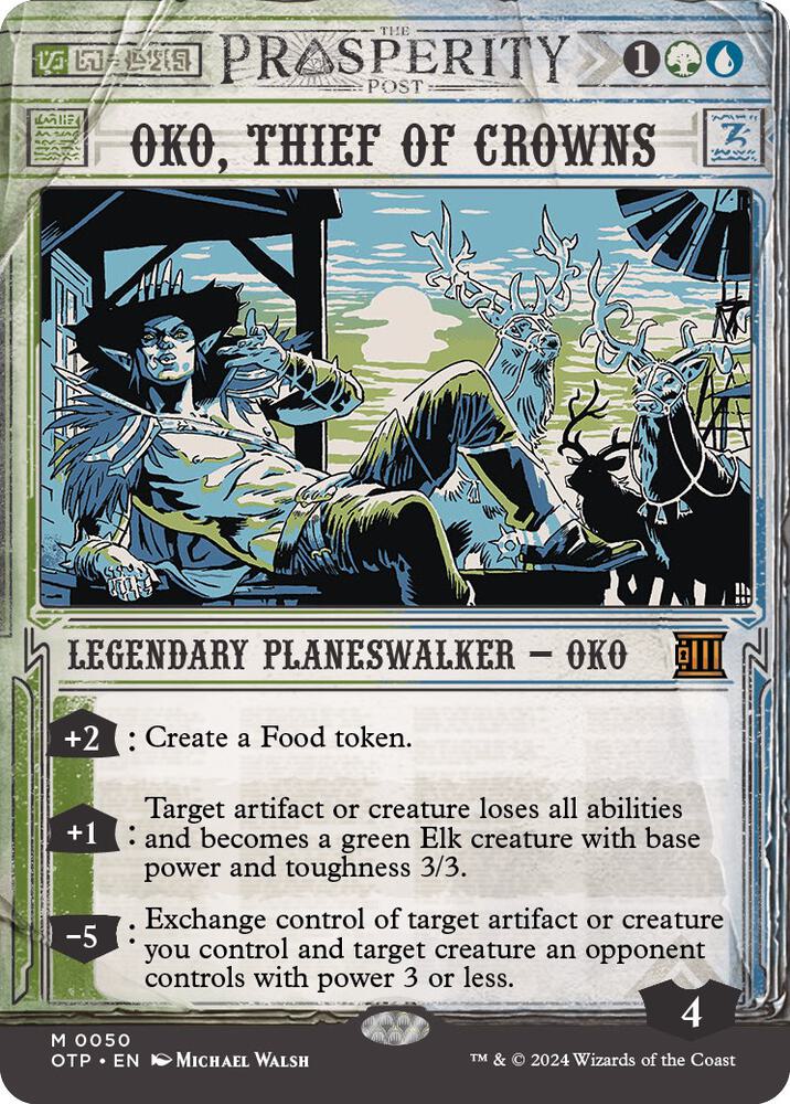 Oko, Thief of Crowns 50 (Outlaws of Thunder Junction: Breaking News)  | Good Games Adelaide SA