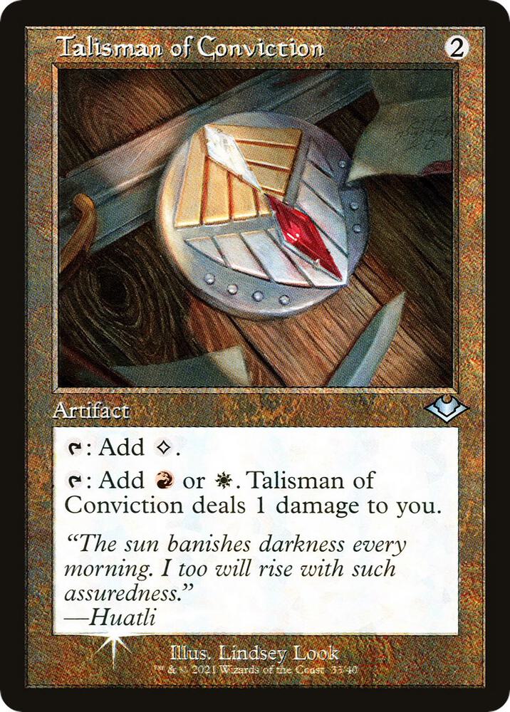 Talisman of Conviction 33/40 (Modern Horizons)  - Retro Foil | Good Games Adelaide SA