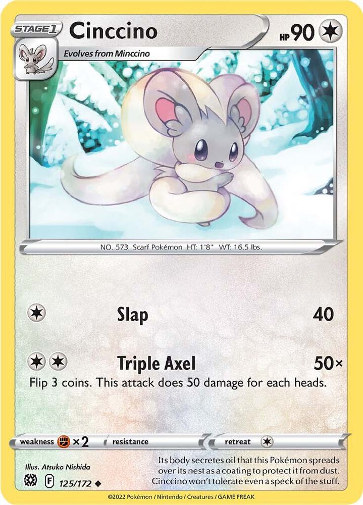 Cinccino 125/172 (SWSH09: Brilliant Stars)  | Good Games Adelaide SA
