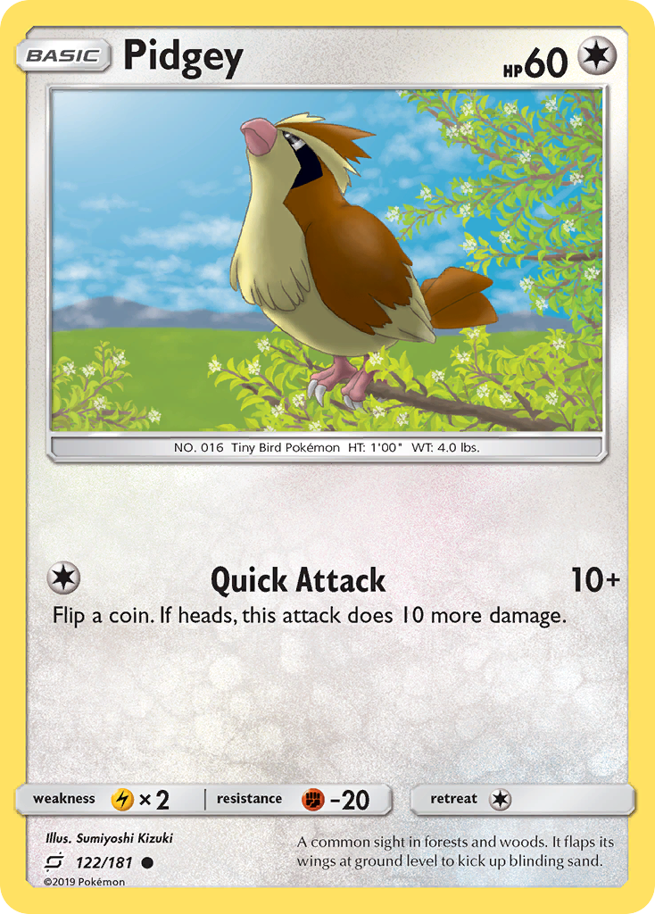 Pidgey (122/181) [Sun & Moon: Team Up] | Good Games Adelaide SA