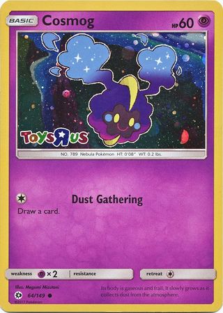 Cosmog (64/149) (Toys R Us Promo) [Sun & Moon: Base Set] | Good Games Adelaide SA
